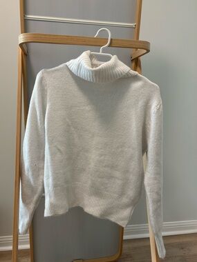 Cozy White Turtleneck Sweater for Women
